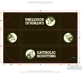 Catholic Scouting Table Throws